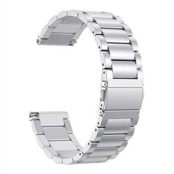 Three Beads Folding Clasp Stainless Steel Watch Band for Fitbit Versa