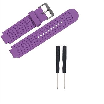 Men Silicone Watch Sport Strap with Installation Tools for Garmin Forerunner 25