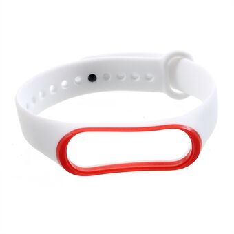 Bi-color Soft Silicone Wrist Strap for Xiaomi Mi Smart Band 4 / Mi Band 3