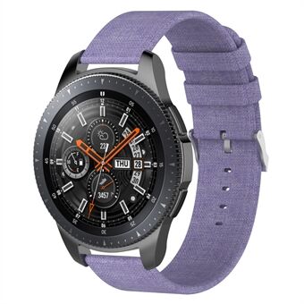 Metal Buckle Nylon Canvas Watch Strap 22mm for Samsung Galaxy Watch 46mm/Garmin Vivoactive 4