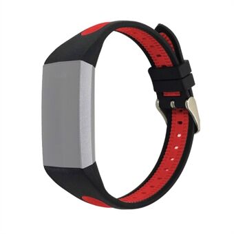 Two-color Silicone Wrist Strap for Fitbit Charge 4 / 3