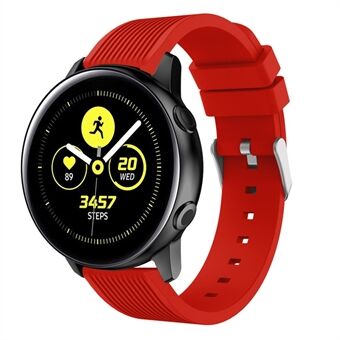 Stripe Texture Soft Silicone Watch Strap for Samsung Galaxy Watch Active SM-R500