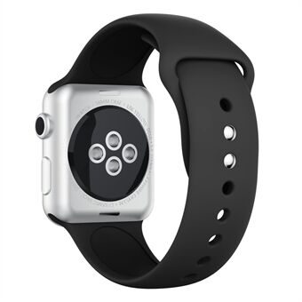 Double Buckle Soft Silicone Sport Watch Bracelet for Apple Watch Series 4 40mm / Series 3 2 1 38mm