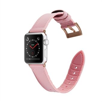 Universal PU Leather Watch Strap Replacement for Apple Watch Series 5 4 44mm / Series 3 2 1 42mm