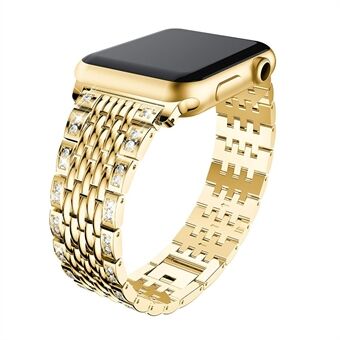 Diamond Decor Metal Smart Watch Strap for Apple Watch Series 1 2 3 38mm / Apple Watch Series 4 5 40mm