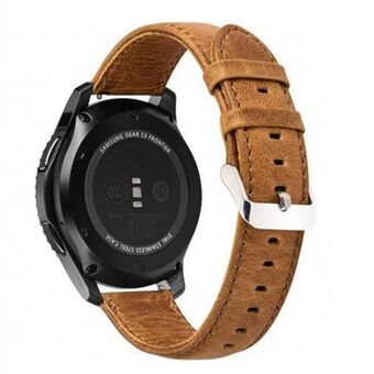 20mm Crazy Texture Genuine Leather Watch Band Bracelet Strap for Samsung Gear S2 Classic / S3 Classic