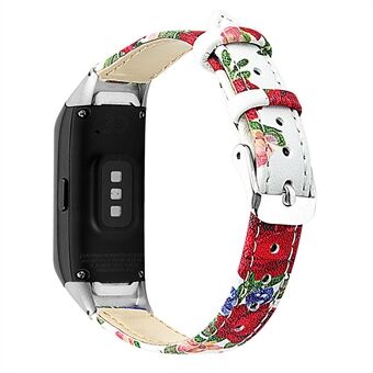 Top Layer Cowhide Leather Watchband Replacement for Samsung Galaxy Fit SM-R370