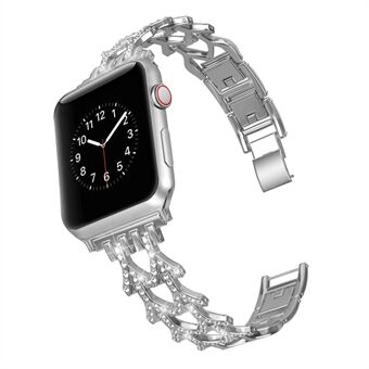 Diamond Premium Stainless Steel Watch Band for Apple Watch Series 6/SE/5/4 44mm / Series 3 2 1 Watch 42mm