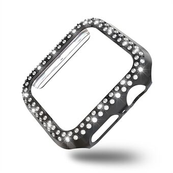 Dual-row Rhinestone Decor Smart Watch PC Case for Apple Watch Series 4 44mm