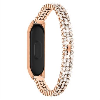 Rhinestone Decor Metal Watchband for Xiaomi Mi Band 4/3