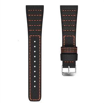 22mm Genuine Cowhide Leather Smart Watch Band for Samsung Galaxy Watch 46mm