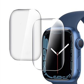 For Apple Watch 2Pcs Soft TPU Full Cover Screen Protector Anti-scratch HD Smart Protective Film