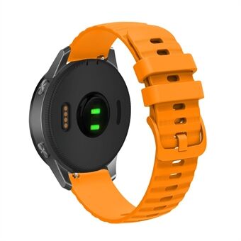 For Samsung Galaxy Watch3 45mm R840 / Galaxy Watch 46mm / Garmin Forerunner 255 Silicone Watch Bands 22mm Wave Grain Dots Replacement Watch Straps