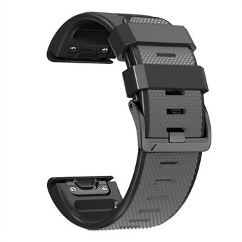 Diamond Texture Watch Band for Garmin Tactix 7 Pro / Fenix 7X / 6X Pro / 5X Plus , 26mm Dual-color Silicone Sport Strap