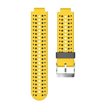 Bi-color Round Holes Silicone Watch Strap for Garmin Forerunner 220/230/235/620/630