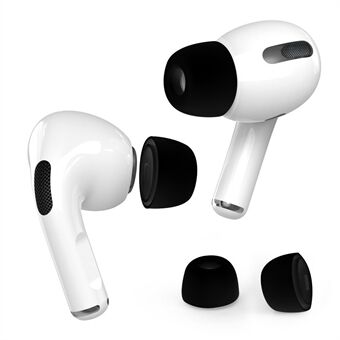 AhaStyle PT99-PRO-1 One Pair Earphone Caps for Apple AirPods Pro / AirPods Pro 2 Flexible Silicone Bluetooth Headset Ear Tips, Size: M