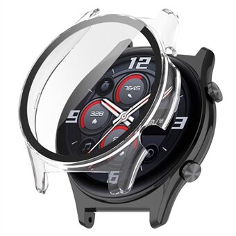 For Honor Watch GS3 46mm Hard PC Anti-drop Watch Case with Tempered Glass Screen Protector