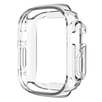 For Apple Watch Ultra 49mm Transparent TPU Watch Case Frame Anti-scratch Half Body Cover Protector