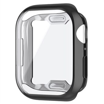 For Apple Watch Series 8 41mm Full Coverage Protective Case Electroplating Frame Anti-scratch TPU Watch Cover