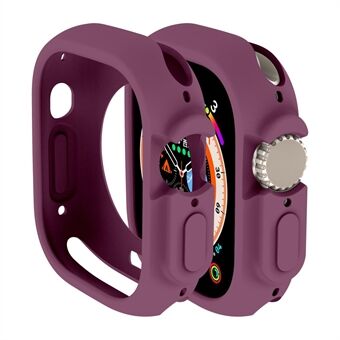 For Apple Watch Ultra 49mm Candy Color Soft TPU Watch Case Precise Cutouts Protective Cover Frame