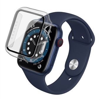 IMAK Watch Case For Apple Watch SE 44mm / SE (2022) 44mm / Watch Series 6 / 5 / 4 44mm, Anti-scratch Watch Cover with HD Tempered Glass Screen Protector