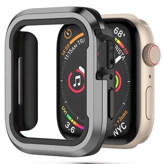 For Apple Watch Series 4  /  5  /  6 44mm  /  SE 44mm  /  SE (2022) 44mm 2 in 1 Aluminum Alloy Frame + TPU Bumper Watch Case Drop Resistant Protective Cover - Multi