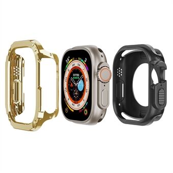 For Apple Watch Ultra 49mm Watch Case PC+TPU Anti-Scratch Protective Cover