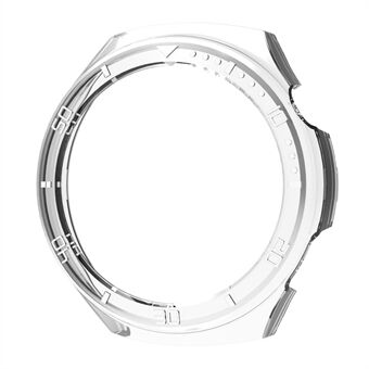 For Huawei Watch 4 Pro Anti-scratch PC Watch Case Hollow Protective Frame with Scale