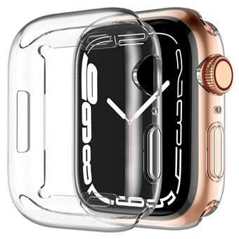 For Apple Watch Series 8 41mm Overall Protective Case Transparent HD Sensitive Touch TPU Cover Watch Case