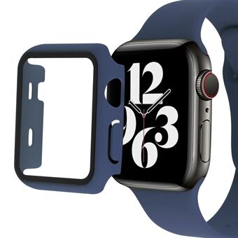 For Apple Watch Series 8 45mm All-Inclusive Watch Case Hard PC Shell with Tempered Glass Film Integrated Cover