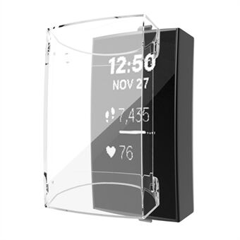 Clear All-wrapped TPU Protector Cover Watch Case for Fitbit Charge 3