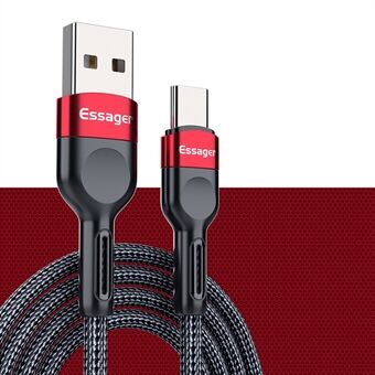 ESSGAER Braided Wire USB to Type-C Data Sync Charging Cable, 2M