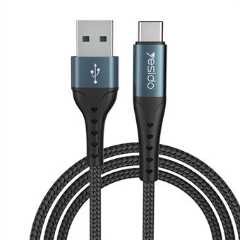 YESIDO CA63 2.4A Fast Charging USB to Type-C High Speed Data Sync Cable 2m