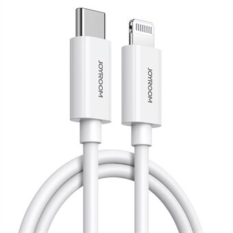 JOYROOM S-M430 1.2m 27W Fast Charging Cable Type-C to Lightning PD Charging Cord 480Mbps Data Cable for iPhone iPad iPod (with MFi-Certified) - White