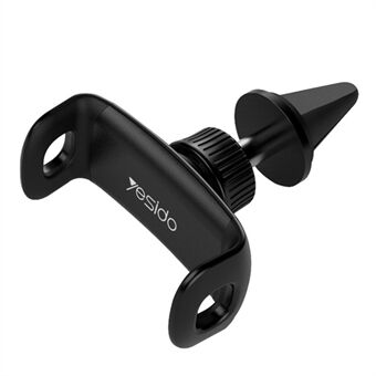 YESIDO C47 Mini Silicone Air Outlet Car Phone Holder Mount - Black