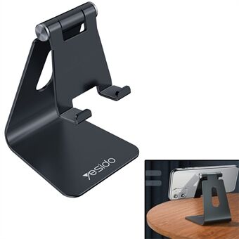 YESIDO C96 Aluminum Alloy Anit-Skid Mini Desktop Mount Universal Holder Stand for Mobile Phone and 8-inch Tablet