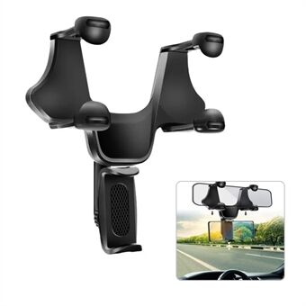 Car Rearview Mirror Mount Cell Phone GPS Stand Holder Cradle for iPhone Samsung Huawei