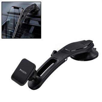 YESIDO C107 Car Phone Mount Magnetic 360° Rotatable Phone Holder Dashboard Suction Phone Stand