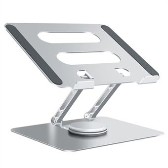 D086 Desktop Laptop Lifting Bracket 360 Degree Rotating Aluminum Alloy Folding Notebook Stand