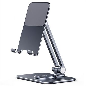 YOOBAO L05 Universal Aluminum Alloy Rotatable Mobile Phone Tablet Holder Desktop Bracket Stand - Dark Grey