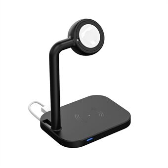 2 in 1 Magnetic Wireless Charger Desktop Wireless Fast Charging Base Stand Dock Station for Apple Watch/iPhone