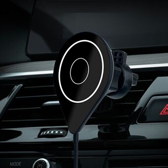 C15 15W Car Magnetic Wireless Charger Air Vent Mount Phone Fast Charging Stand for iPhone 13/12 Series