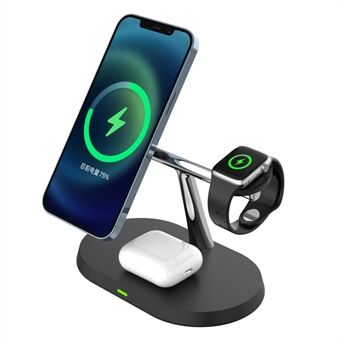 CF31 3-in-1 Magnetic Wireless Charger 15W Fast Charging Stand Holder for Apple Watch / AirPods / iPhone and Qi-enabled Devices