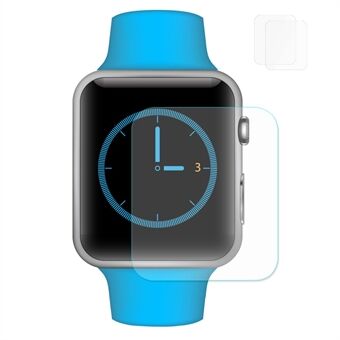 HAT PRINCE for Apple Watch Series 3/2/1 42mm 0.2mm 9H 2.15D Tempered Glass Screen Protector (2Pcs)