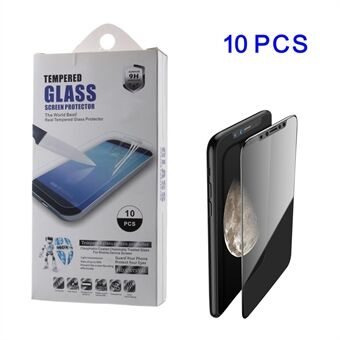 10Pcs/Set for iPhone (2019) 5.8" / XS / X 5.8-inch 0.3mm Mobile Tempered Glass Screen Protector Films (Arc Edge)