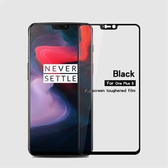 MOFI 9H Anti-burst 2.5D Arc Edge Full Size Tempered Glass Screen Protective Film for OnePlus 6 - Black