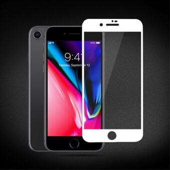 MOCOLO Complete Coverage Silk Print Full Glue Tempered Glass Screen Guard Film for iPhone 8 / 7 4.7 inch