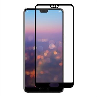 HAT PRINCE Full Glue Full Size 0.26mm 9H 2.5D Arc Edge Tempered Glass Screen Protector for Huawei P20