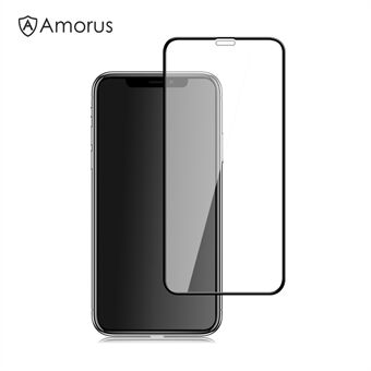 AMORUS Full Size Silk Print 9H Tempered Glass Screen Protector Film for iPhone (2019) 5.8" / XS 5.8 inch