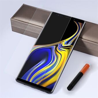 RURIHAI 3D Full Glue UV Liquid [Case Friendly] Tempered Glass Full Screen Shield for Samsung Galaxy Note9 N960 (Works with UV Lamp: 109901251)